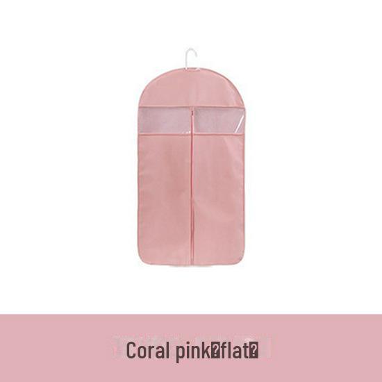 Thick Non-Woven Transparent Hanging Clothing Dust Cover for Suits