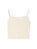 OUEL Crop Slvless Knit Top_Ivory