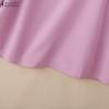 ZANZEA Women Square Collar Solid Color Casual 3/4 Sleeve Blouse
