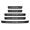Set da 5 Pezzi Adesivo Soglia Battitacco Portiera Auto Per Nissan Qashqai J10 J11 J12 2013 2015 2016 2017 2018 2019 2020 2021 Emblema Qashqai