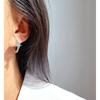 Vintage Emerald Zircon Cable Knit Hoops - Classic European & American Style