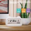 Temperature Display Digital Alarm Clock Week Display Digital Display Cat Shape Clock Humidity Display Battery Powered