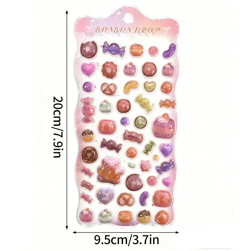 3D Relief Bonbon Drop Seal Stickers Zootopia Judy Nick Stickers Kuromi DIY Scrapbook Laptop Decals Party Favor Gifts