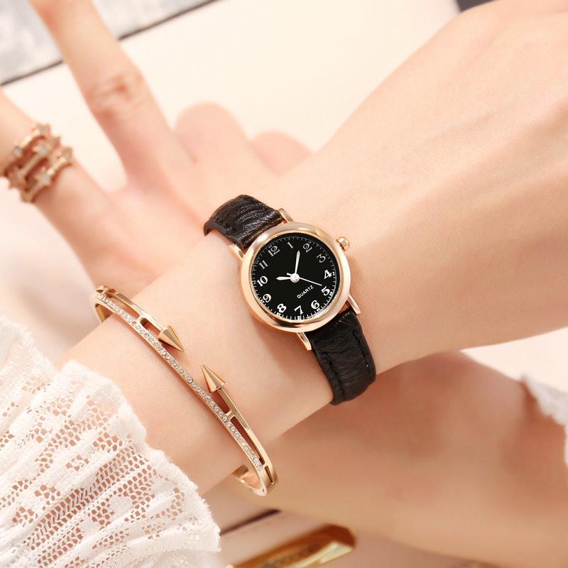 

Korean Style Cute Retro Thin Strap Watch for Female Students with Small Dial
