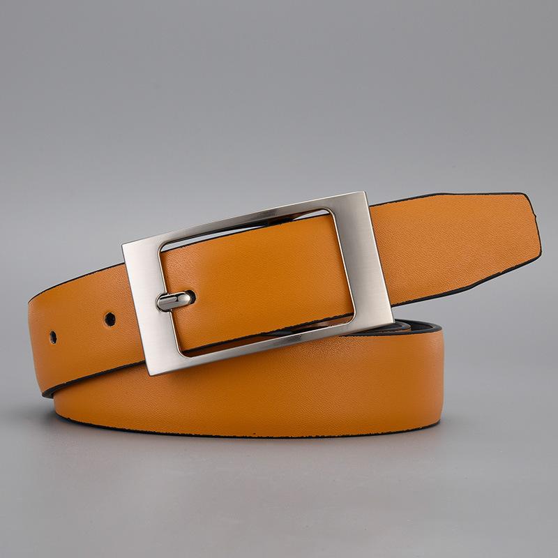Belt Men'S Pin Buckle Pu Belt Casual Belt Men'S Belt