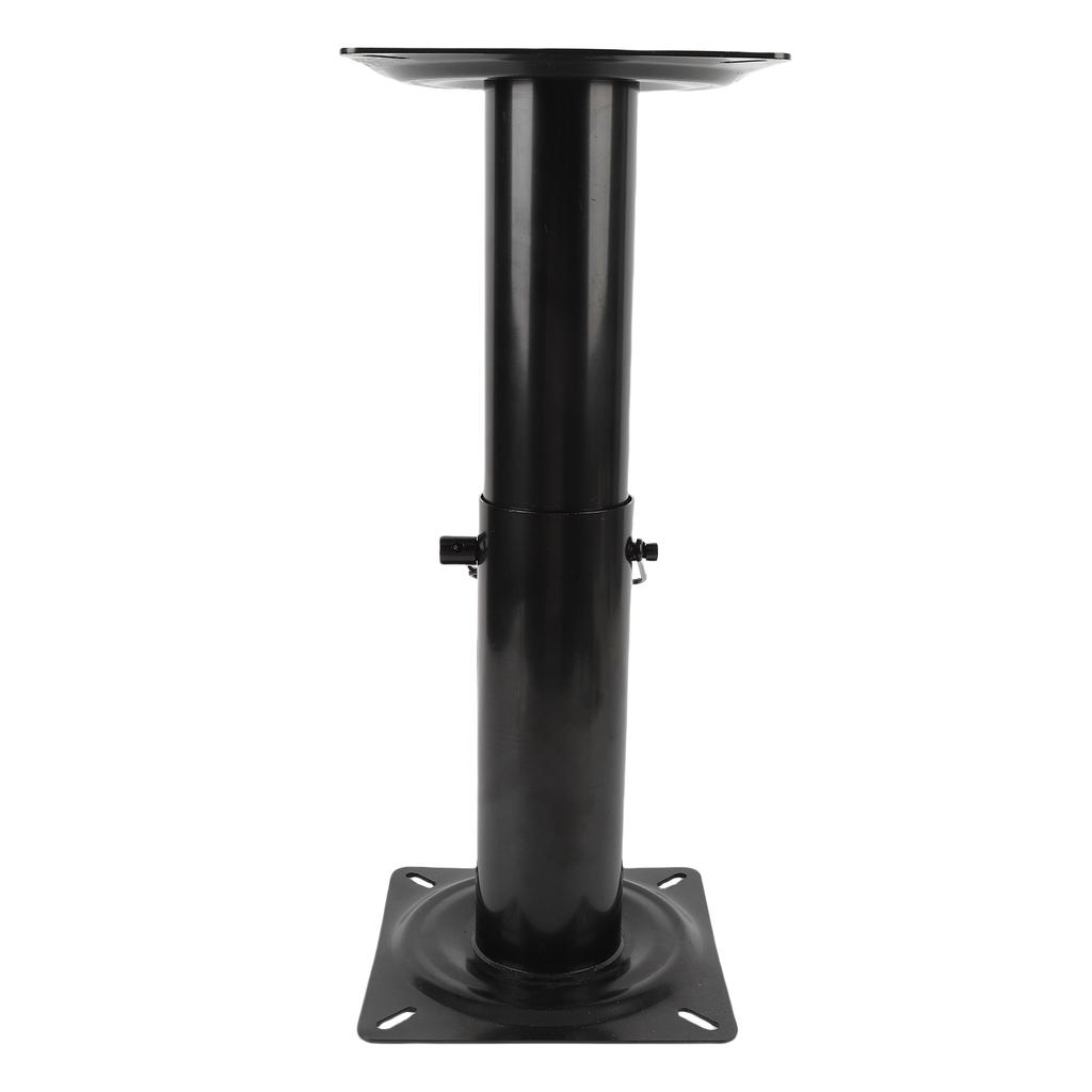 Boat Seat Base Pedestal 11.34 17.24in Adjustable Height Powder Coated Metal Black
