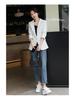 Women's Petite Spring 2024 Slimming Casual Blazer: Street Style Jacket