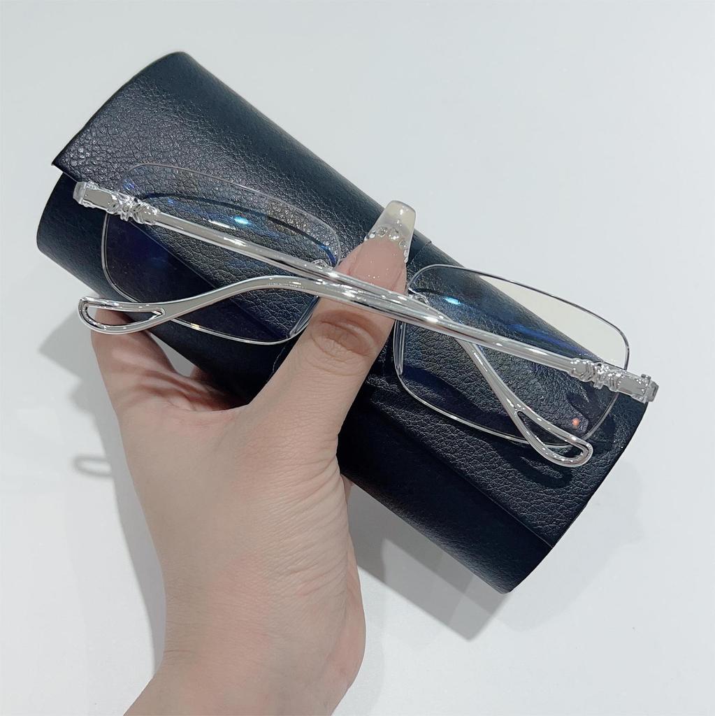 Men's & Women's Frameless Ultralight Anti-Blue Light HD Reading Glasses for Middle-Aged & Elderly.