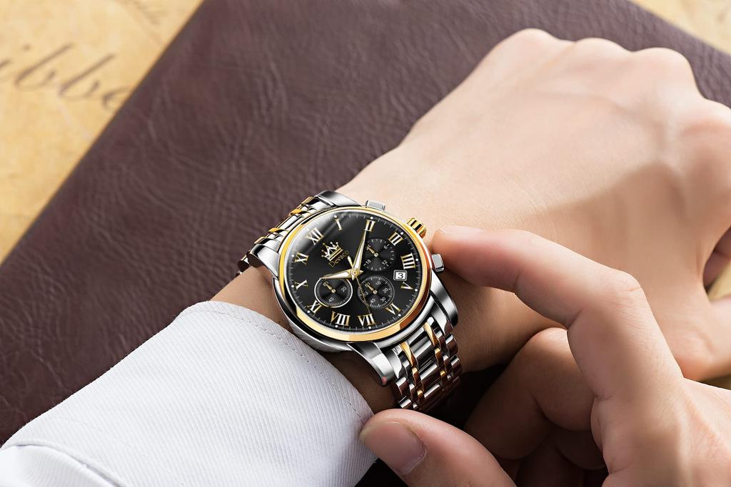 Men's Watch Business Watch For Men Brand Metal Band Stainless Steel Band Analog Display Stylish Casual