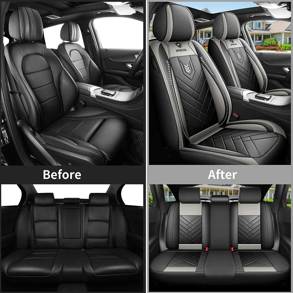 1pcs Car Seat Cover Full Surround New Seat Cushion Leather Car Cover Four Season Universal Seat Cover Seat Cover