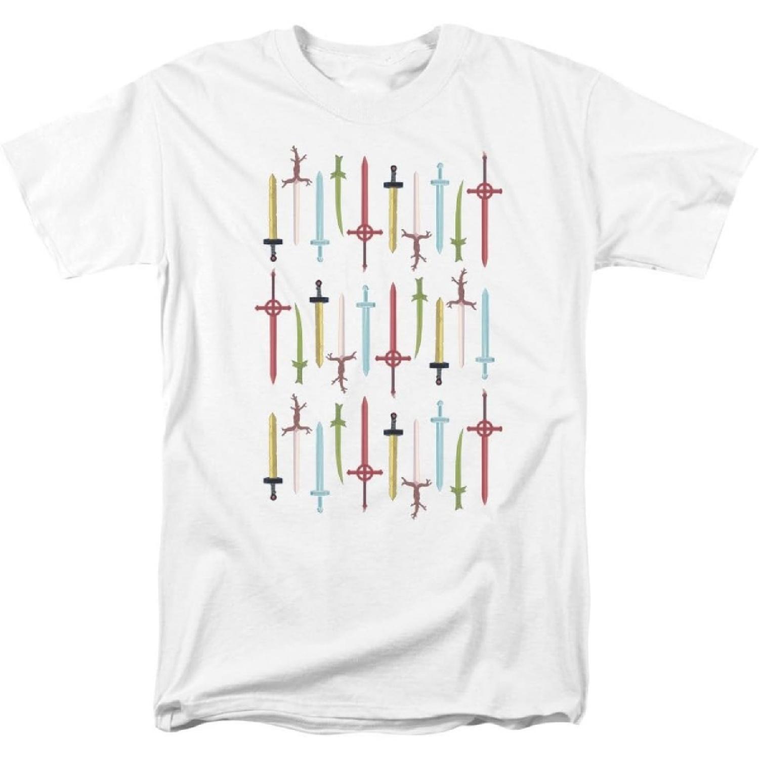 Время приключений - Мужская футболка с мечами XXXXXL белый