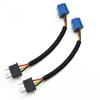 H4 Socket Connector Wiring Harness Blue+Black Plastic+Ceramic Male & Female
