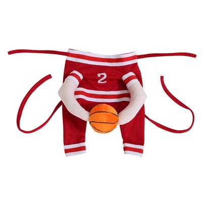 Lustiges Haustier Katzen Basketballspieler Kostüm mit Ball Atmungsaktive Welpen Kätzchen Sport Outfits Halloween Cosplay Kleidung Für Hunde Katzen