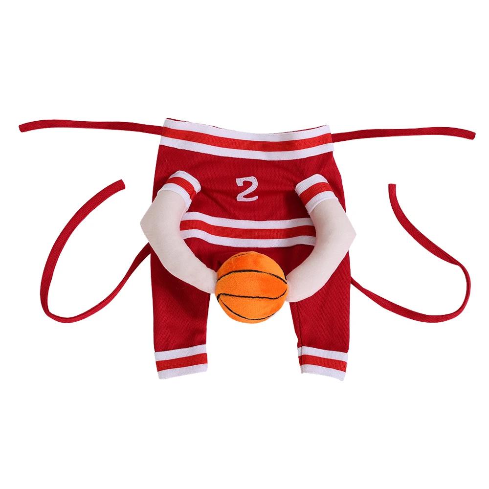 Lustiges Haustier Katzen Basketballspieler Kostüm mit Ball Atmungsaktive Welpen Kätzchen Sport Outfits Halloween Cosplay Kleidung Für Hunde Katzen