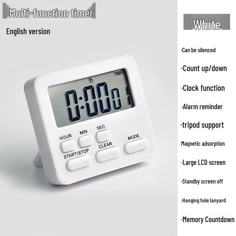 Kids' Kitchen Timer & Alarm Clock for Baking & Study