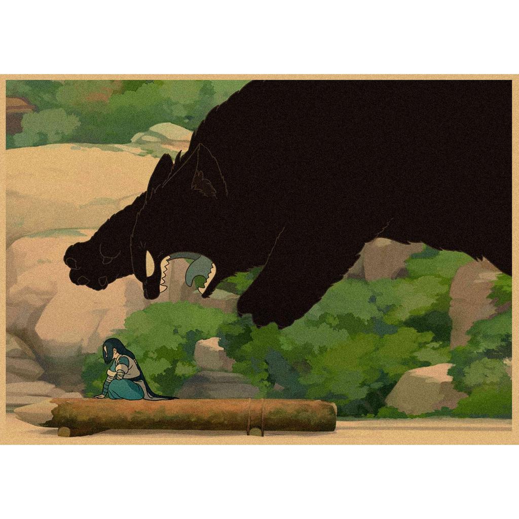 Luo Xiaohei Anime Poster - Retro Kraft Paper Wall Art for Cafe & Bar Decor