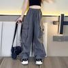 Korean Girls' Casual Cargo Pants - Spring & Autumn 2025 Collection