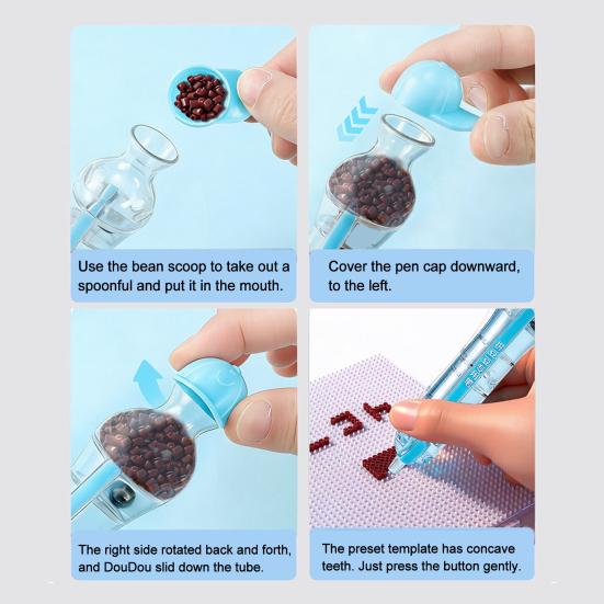 Yousheng 2.66mm Perler Bead Pen Melty Bead Dispense Pen Tool, Easy to use & Efficient, DIY Decor Melting Beads Art Accessories for Kids & Parents