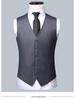 Men's Korean Style Slim Three-Piece Suit – Perfect for Grooms, Weddings, and Professional Wear.