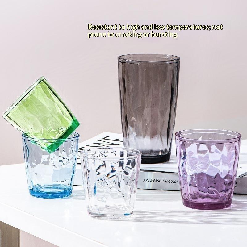 Pc Drinking Cups Shatterproof Heat Resistant Shatter-Resistant Rinsing Cup For Home Kitchen Office Use