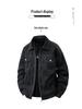 Trendy Plus Size Lapel Jacket for Spring/Autumn – Loose Fit Workwear Shirt