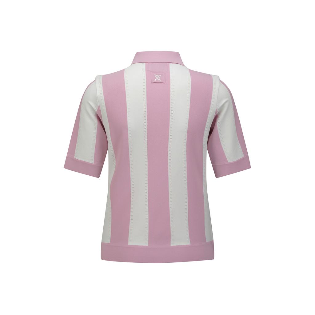 ANEW GOLF Women Sailor Short Sleeve Sweater_Pi