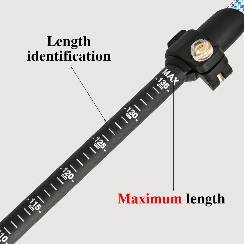 3K Carbonfaser Trekkingstöcke,Leichte Wanderstöcke, Wanderstöcke geeignet für Wandern, Trekking, schlammiges Gelände und schneebedeckte Umgebungen