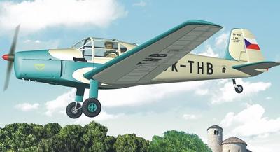 Cvičné letadlo Luftwaffe Buecker Bu181 Bestman Plastikový model 1/72 WW.II