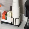 Moderner Teekaffeezucker-Päckchenhalter Schreibtisch-Organizer Papierbecherhalter Mehrzweck-Aufbewahrungsbox für Küche Büro