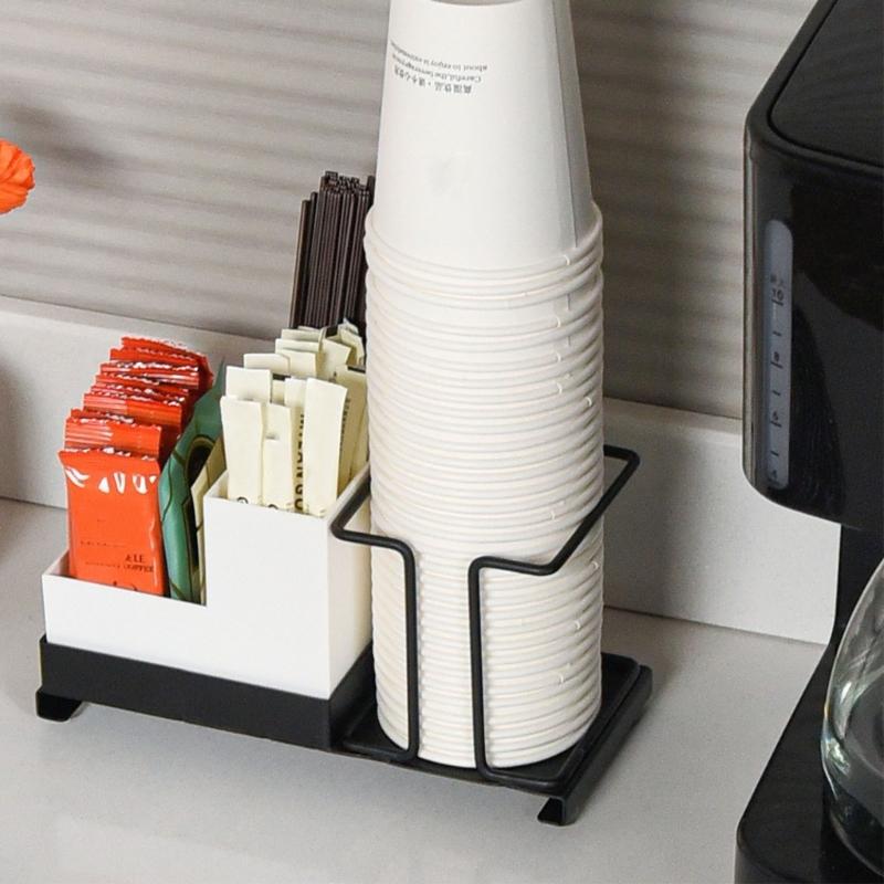 Moderner Teekaffeezucker-Päckchenhalter Schreibtisch-Organizer Papierbecherhalter Mehrzweck-Aufbewahrungsbox für Küche Büro