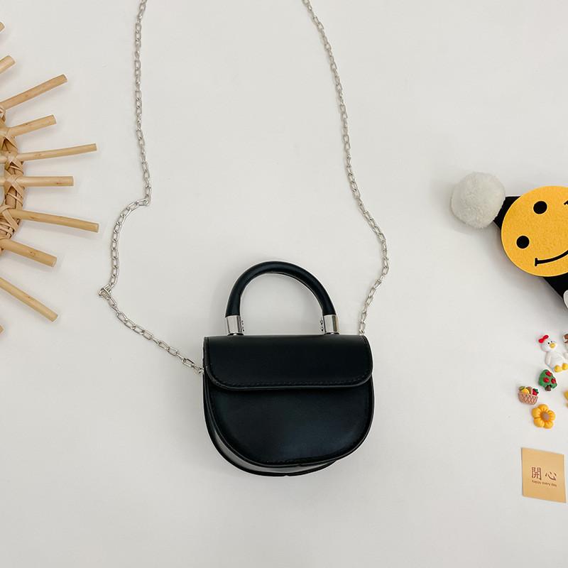 Fashionable Girls Mini Pu Handbag Chic Color Block Design Perfect For Everyday Use