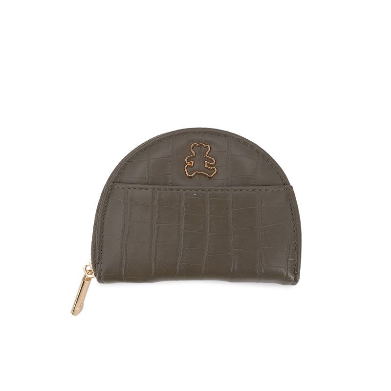 Porte monnaie motif croco logo doré Mixte LULU CASTAGNETTE