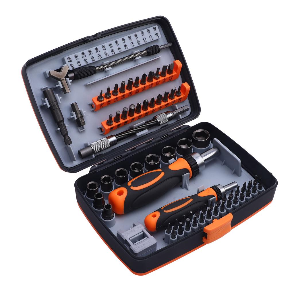 68 in 1 Ratchet Screwdriver Set CRV Steel Magnetic Screwdriver Bits and Sockets Set with Ratcheting