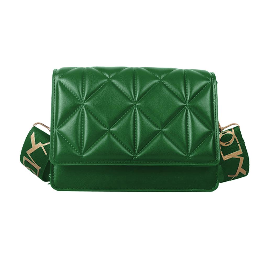 Women Shoulder Bag Vintage Embossed Flap Bag PU Leather Handbag Casual Tote Small Lattice Crossbody Bags