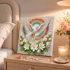 Pearl Painting 5D DIY Decorative Painting. White Dove And Flowers. Cute Birthday Gift. Handmade Art Painting