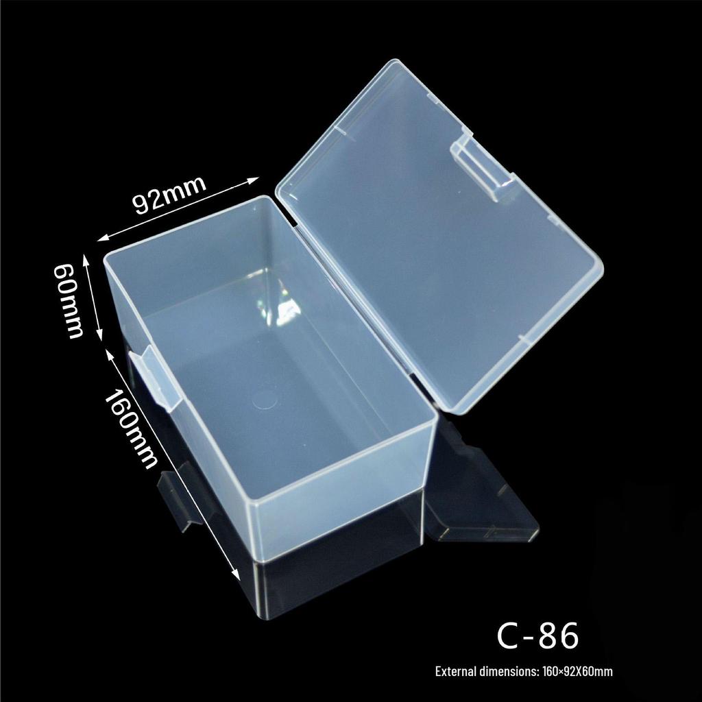 Umweltfreundliches transparentes PP-Kunststoff-Batteriegehäuse mit Schwammeinlage für No. 5 & Nein. 7 Batterien