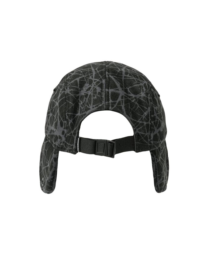 BROWNBREATH Sprawl Boucle Earflap Camp Cap - Black