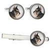 Schnauzer I - Cufflinks and Tie with Your Photo, a Suit Decoration, Men's Jewelry from the Brand.