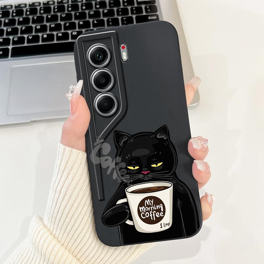 For Tecno Camon 40 CM5 Case Camon40 Pro 4G CM6 Cute Cat Astronaut Cartoon Cover Soft Silicone Case For Tecno Camon 40 Pro Fundas