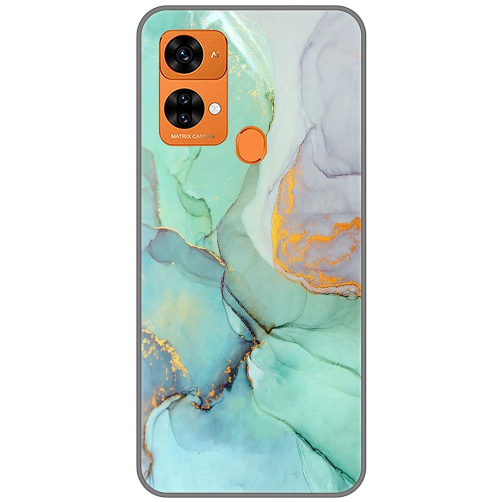 for Oukitel C33 Black Case 6.8inch Soft Tpu Cute Cartoon Back Cover on OukitelC33 Full protection bumper Anti-fall shockproof
