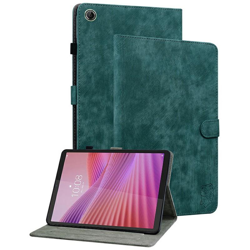 

For Lenovo Tab K9 Case Tiger Imprint Anti-Scratch PU Leather Tablet Cover