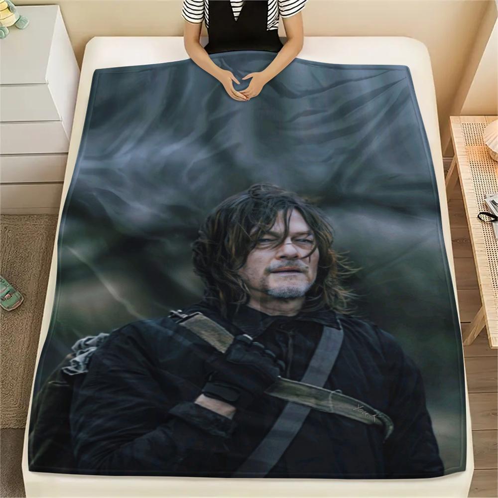 1PC THE WALKING DEAD Print Flannel Blanket, High quality Comfortable for All Seasons, Home Decor, Warmth and Comfort, Perfect for Christmas Gifts214