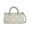 T Monogram Single Pattern Embossed Leather Tote Bag Women Tote Beige 170615-250
