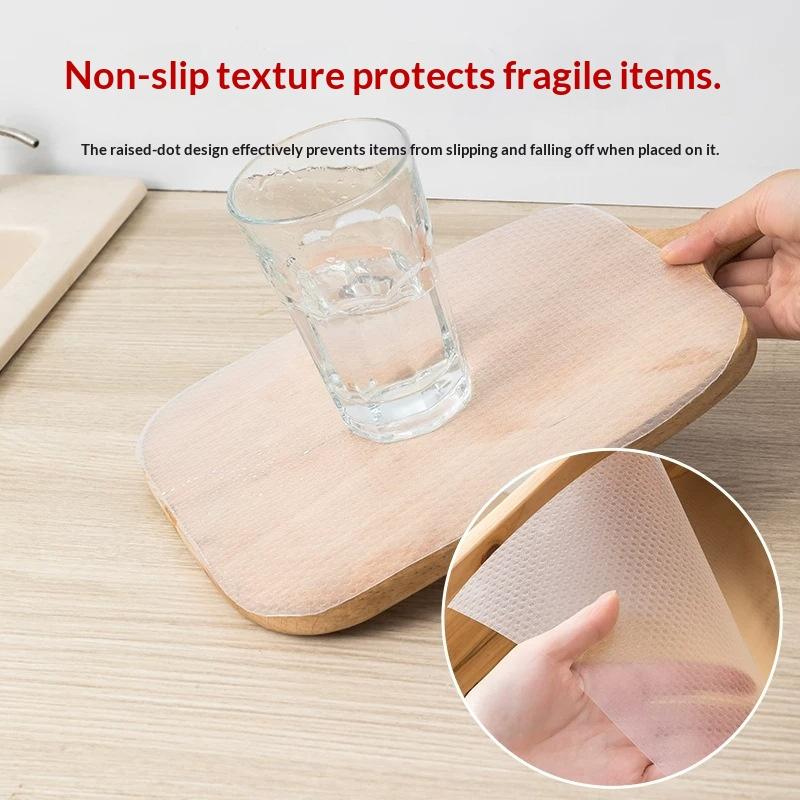 4Pcs Cuttable Drawer Shelf Liner Mat Waterproof Anti Slip Dustproof Cabinet Refrigerator Pad Table Mat For Kitchen Home Storage