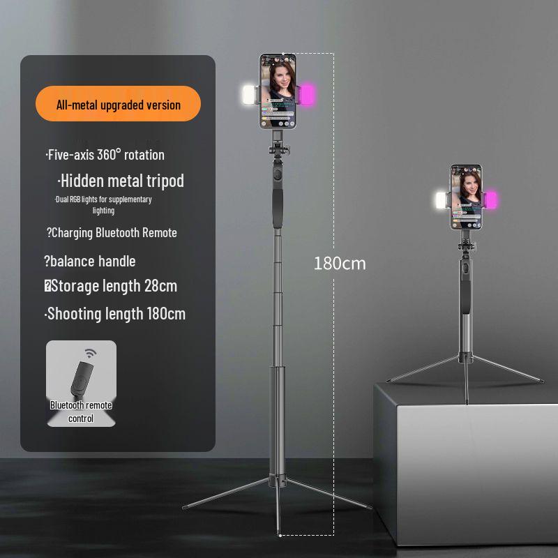 2025 Luxury All-Metal Selfie Stick & Tripod for Steady Video and Photos
