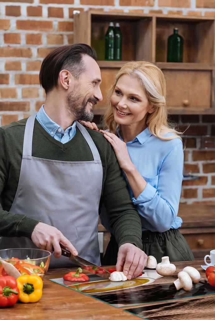SZKLANA PŁYTA OCHRONNA NA KUCHENKĘ 70x52 KAWA