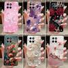 Hülle Für Honor 70 Lite 5G Klar Luxus Mode Schmetterling Blume Silikon Weiche Handyhülle Für Honor 70Lite X6 X6s HonorX6 Hülle