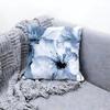 Painted Blue Print Creative Cushion Cover Premium Comfort Reversible Pillow Cove -Two in One Design for Any Room & Car Interior