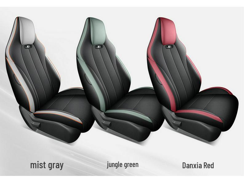 Haoyue PRO 5-Seat Full Leather Car Seat Cushion Cover - Universal for All Seasons