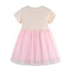 2024 neue Sommer Mädchen Kleid Kinder Kleidung Cartoon Gedruckt Mesh Prinzessin Kleid Nette Kleinkind Gaze Kleider